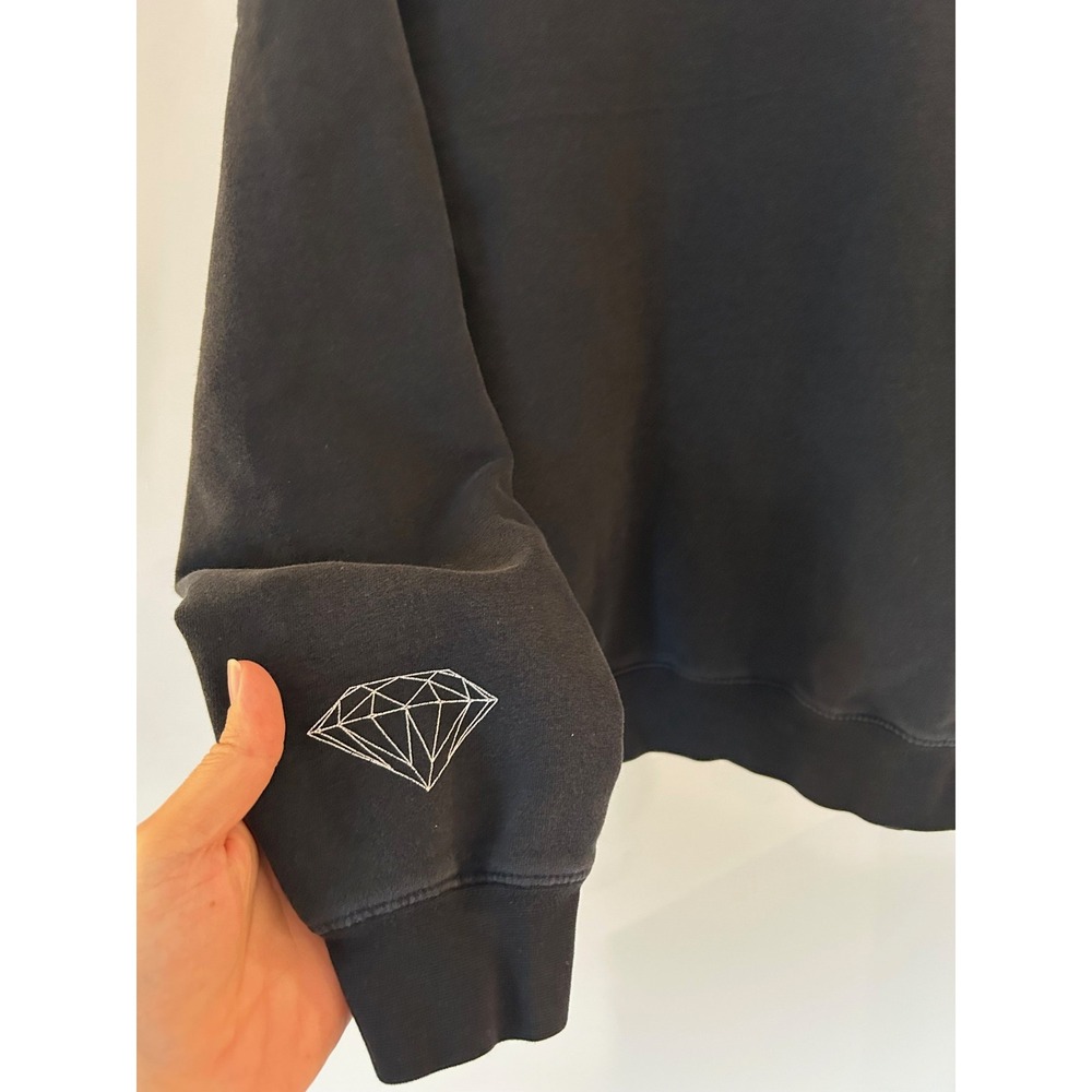 Diamond Supply Co Mens Black Diamant Yachting‎ Graphic Crewneck Sweatshirt Large - Picture 11 of 11